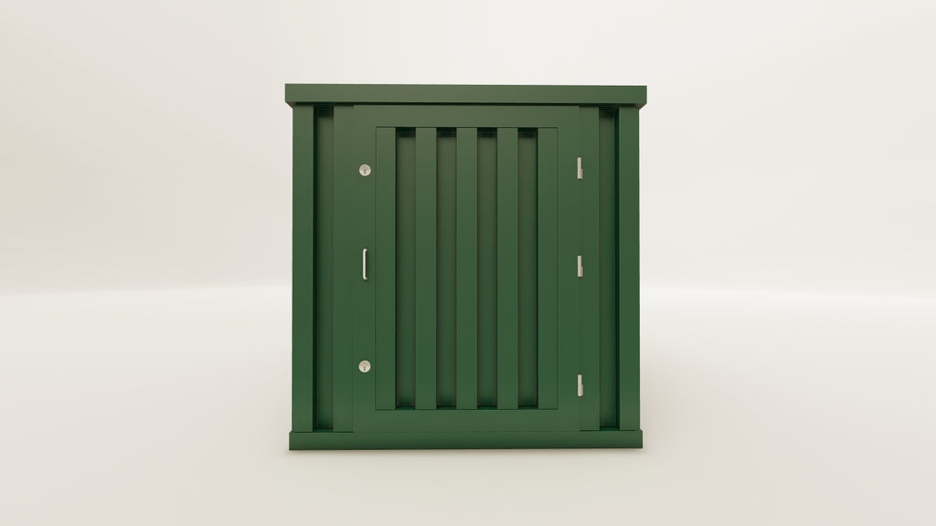 Flatpack - 4 - Bottle Green - 1 End Door view 1