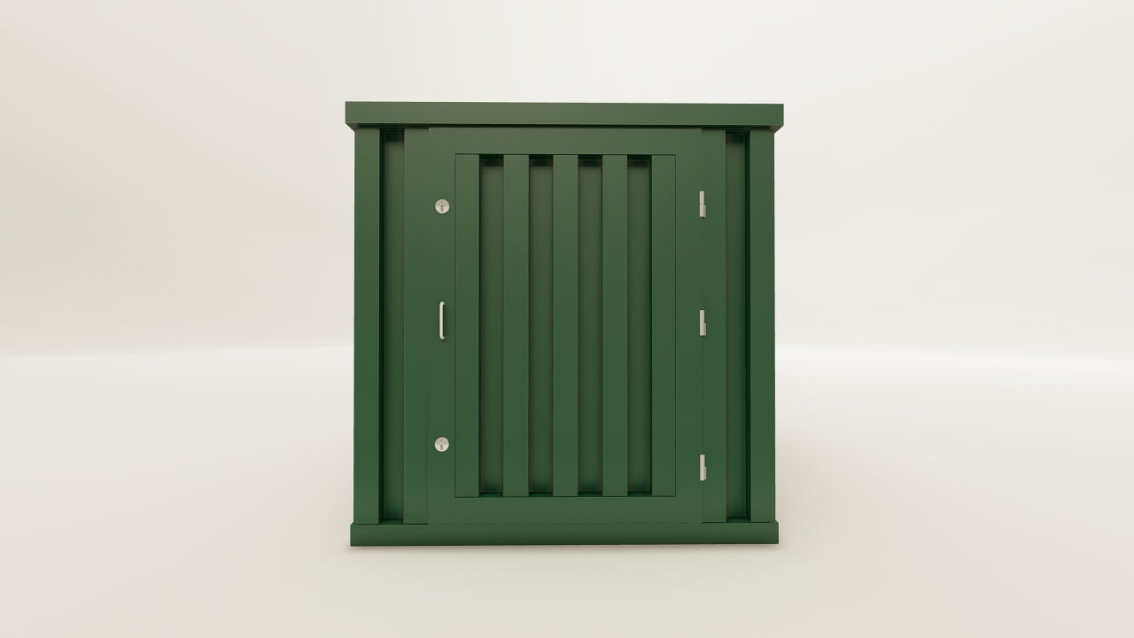 Flatpack - 4 - Bottle Green - 1 End Door view 1