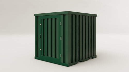 Flatpack - 4 - Bottle Green - 1 End Door view 2