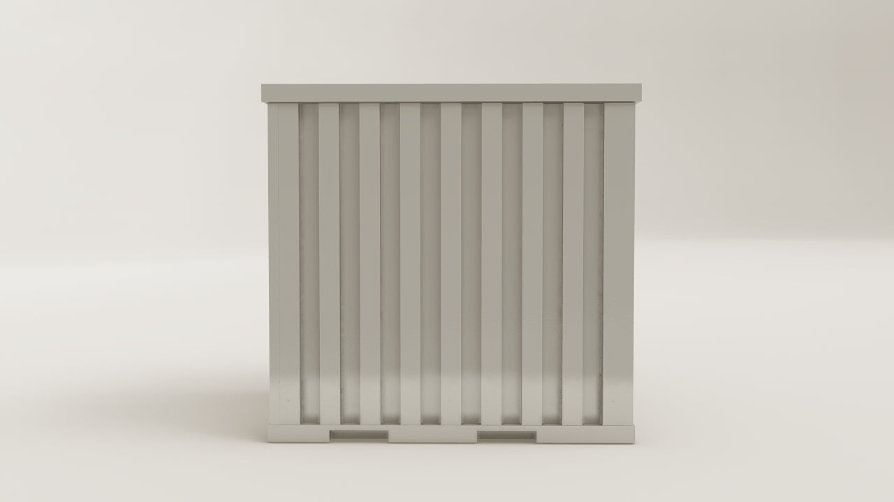 Flatpack - 4 - Galvanised Steel - 1 End Door view 3