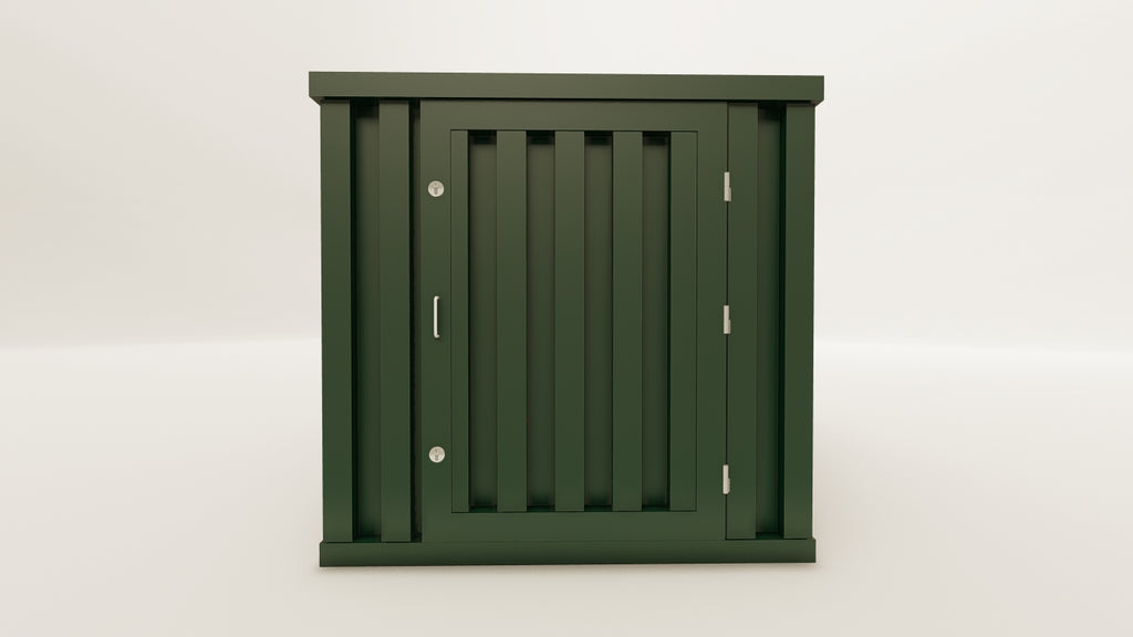 Flatpack - 6 - Bottle Green - 1 End Door view 1