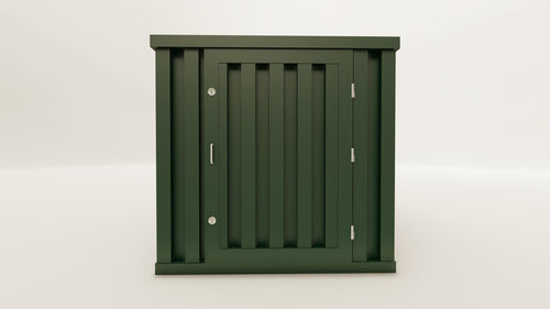 Flatpack - 6 - Bottle Green - 1 End Door view 1