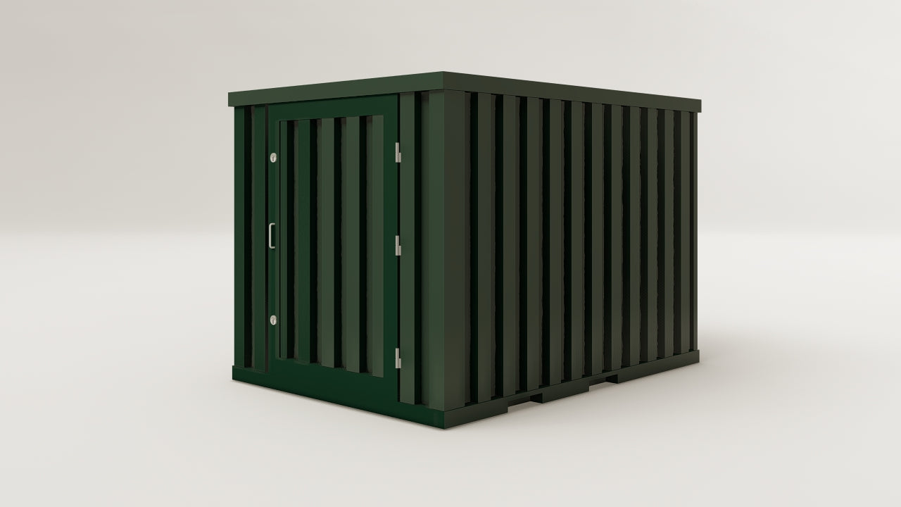 Flatpack - 6 - Bottle Green - 1 End Door view 2