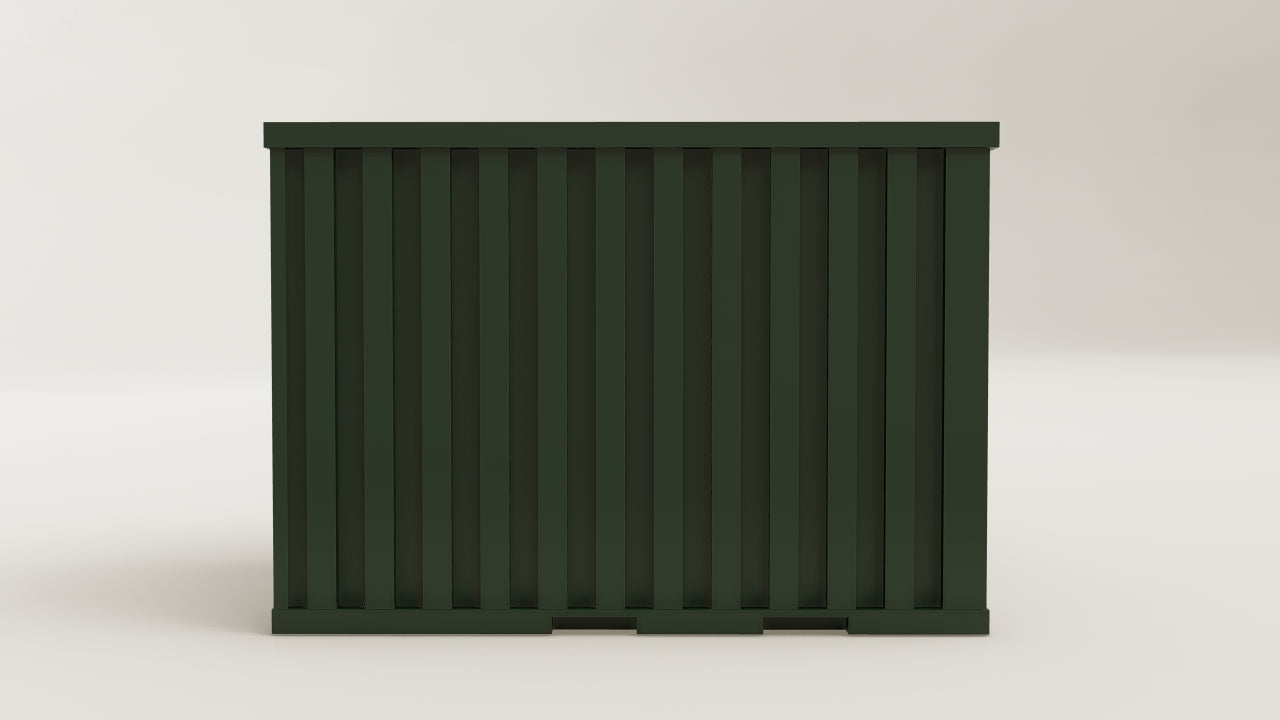 Flatpack - 6 - Bottle Green - 1 End Door view 3