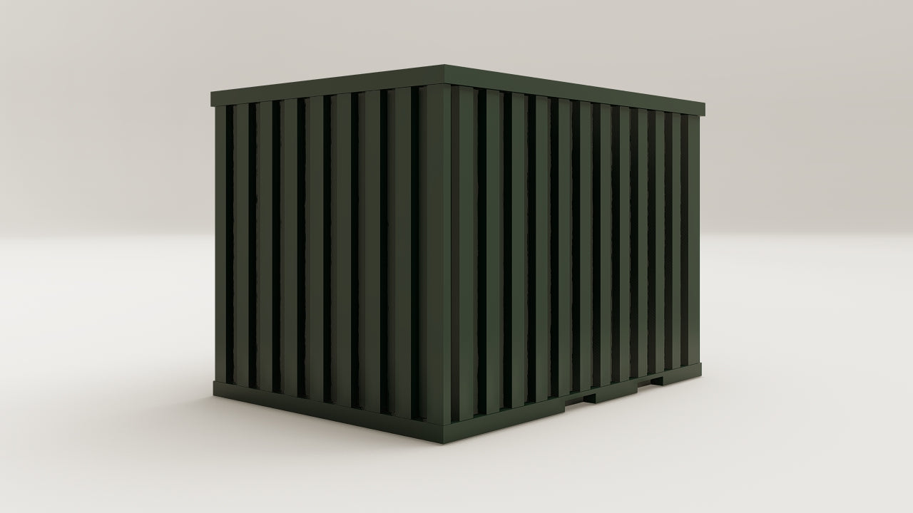 Flatpack - 6 - Bottle Green - 1 End Door view 4