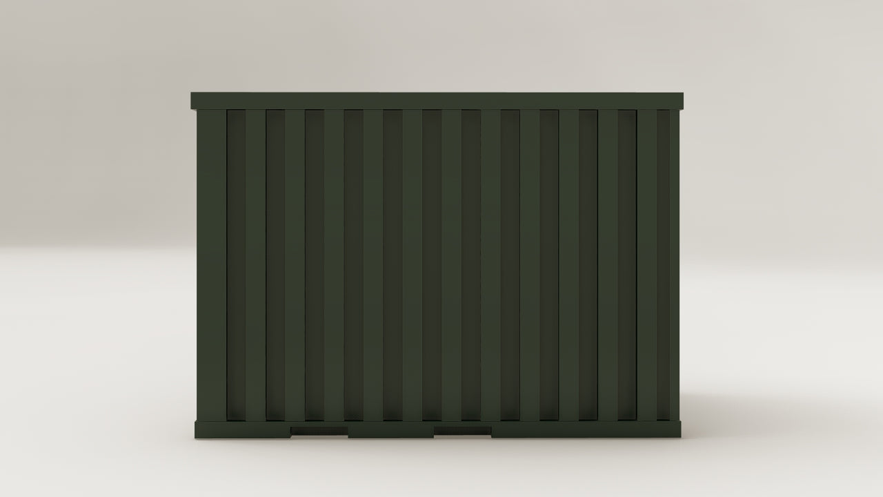 Flatpack - 6 - Bottle Green - 1 End Door view 6