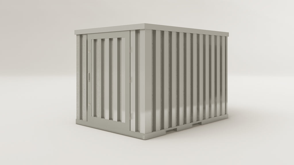 Flatpack - 6 - Galvanised Steel - 1 End Door view 2