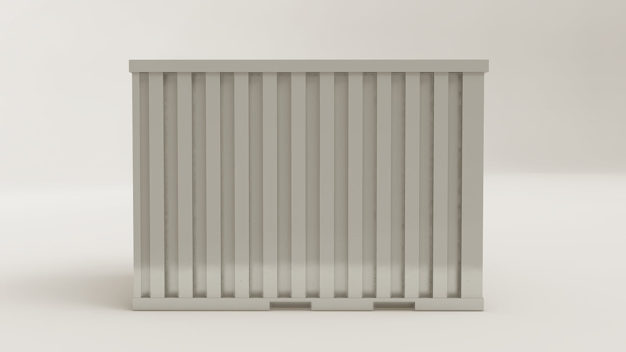 Flatpack - 6 - Galvanised Steel - 1 End Door view 3