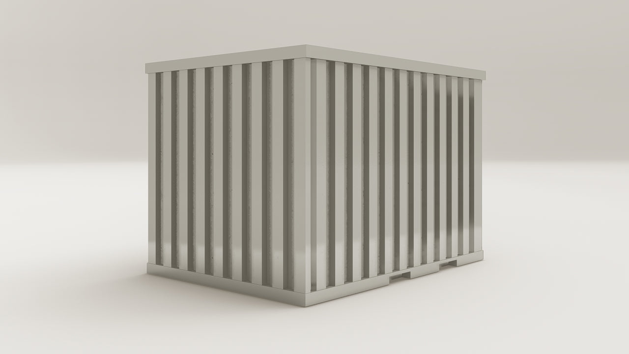 Flatpack - 6 - Galvanised Steel - 1 End Door view 4