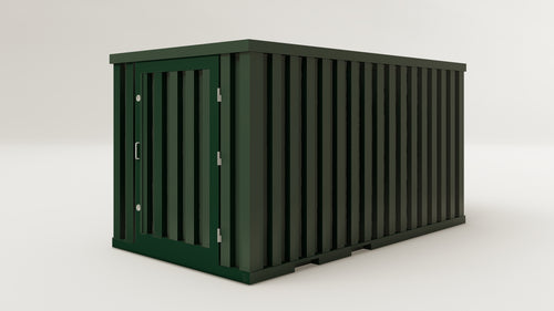 Flatpack - 8 - Bottle Green - 1 End Door view 2