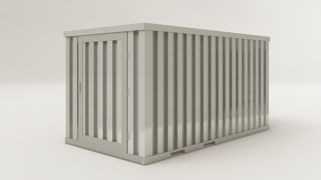 Flatpack - 8 - Galvanised Steel - 1 End Door view 2