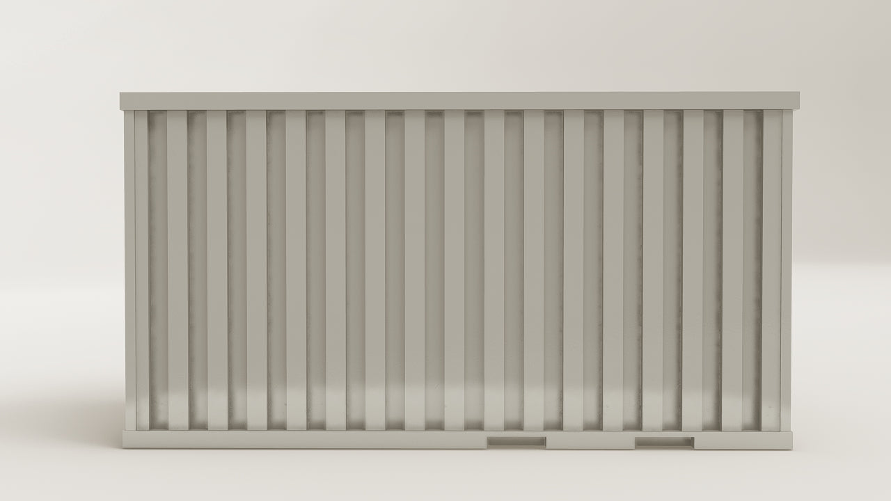 Flatpack - 8 - Galvanised Steel - 1 End Door view 3