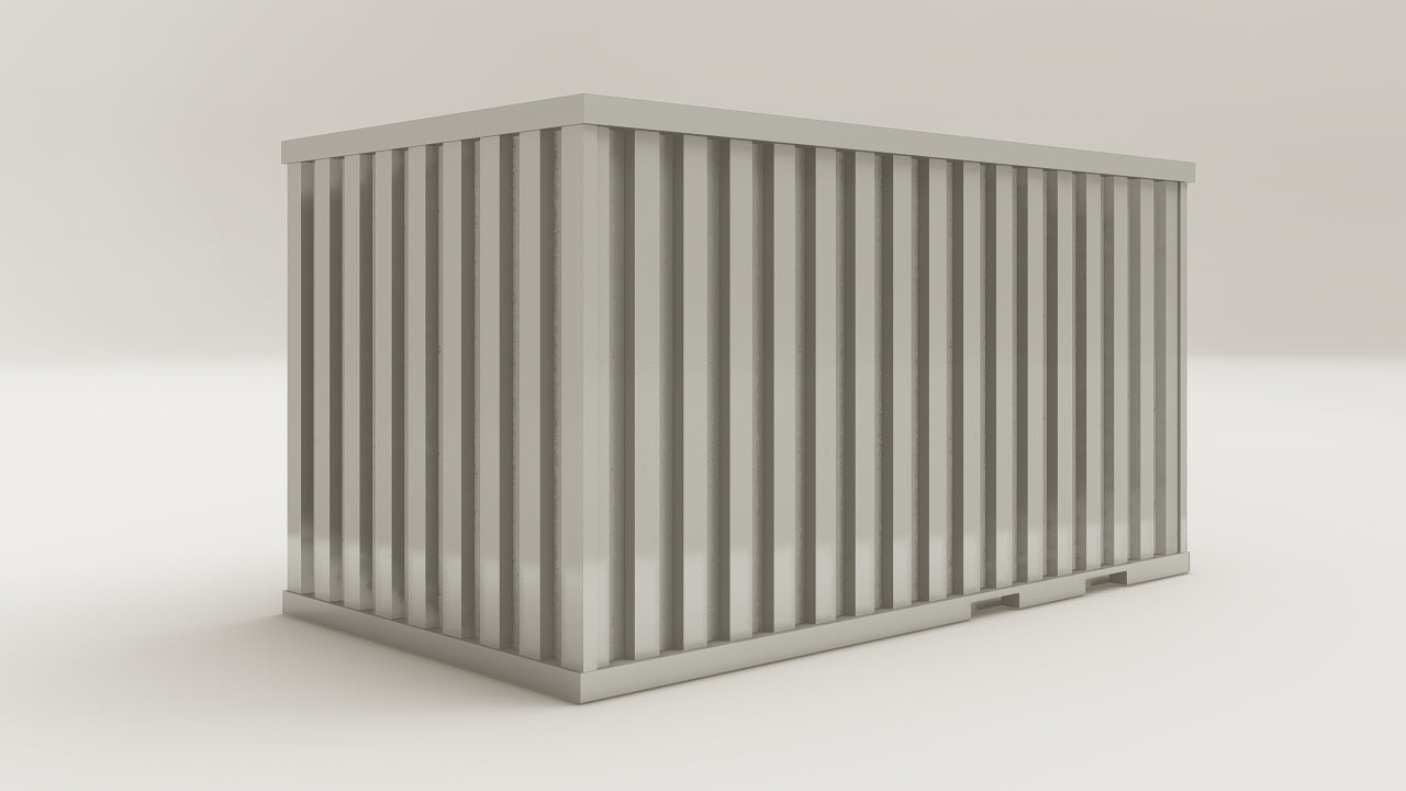 Flatpack - 8 - Galvanised Steel - 1 End Door view 4