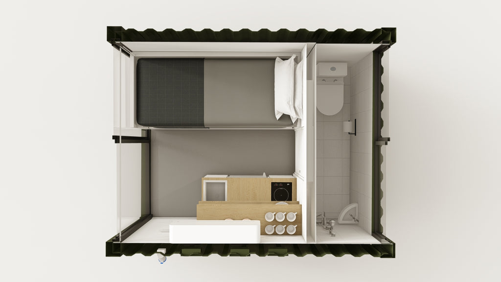 Living Space - 7.5 - Bottle Green - 1 End Door view 3