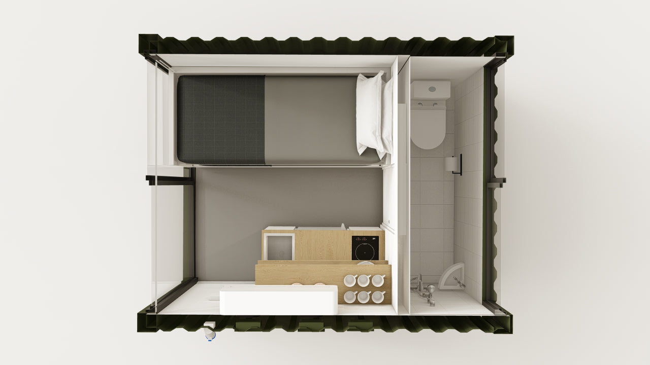 Living Space - 7.5 - Bottle Green - 1 End Door view 3