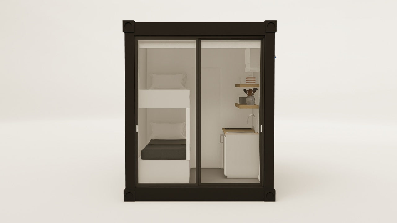 Living Space - 7.5 - Grey Aluminium - 1 Door