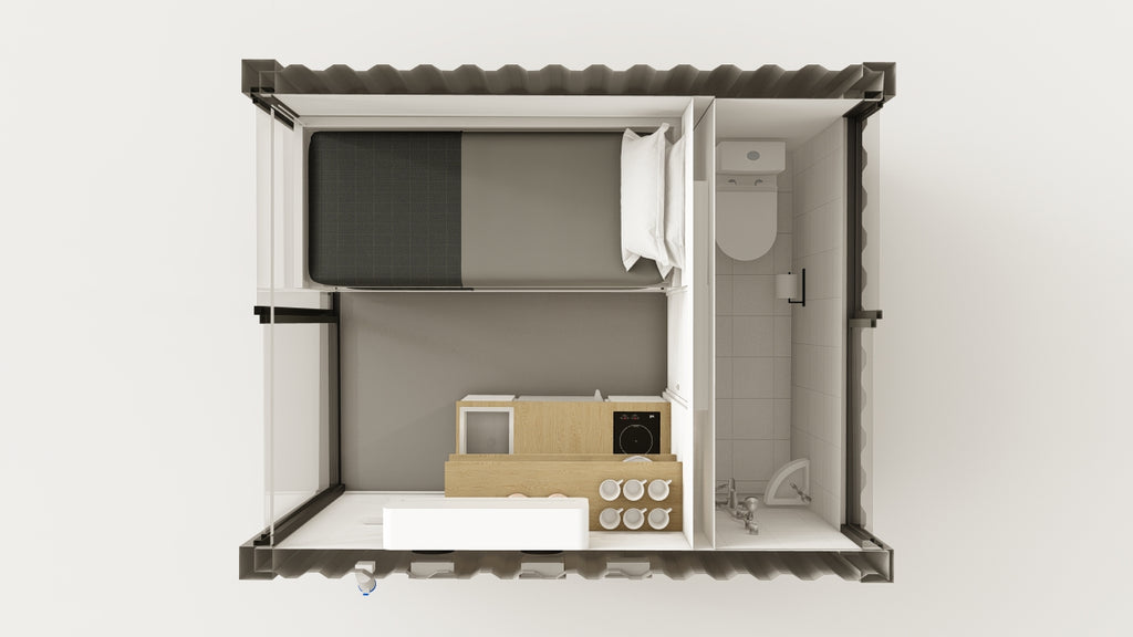 Living Space - 7.5 - Grey Aluminium - 1 End Door view 3