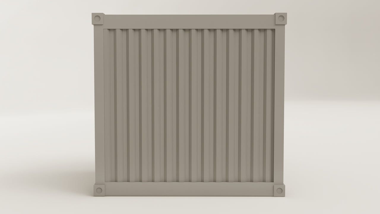 Living Space - 7.5 - Grey Aluminium - 1 End Door view 7