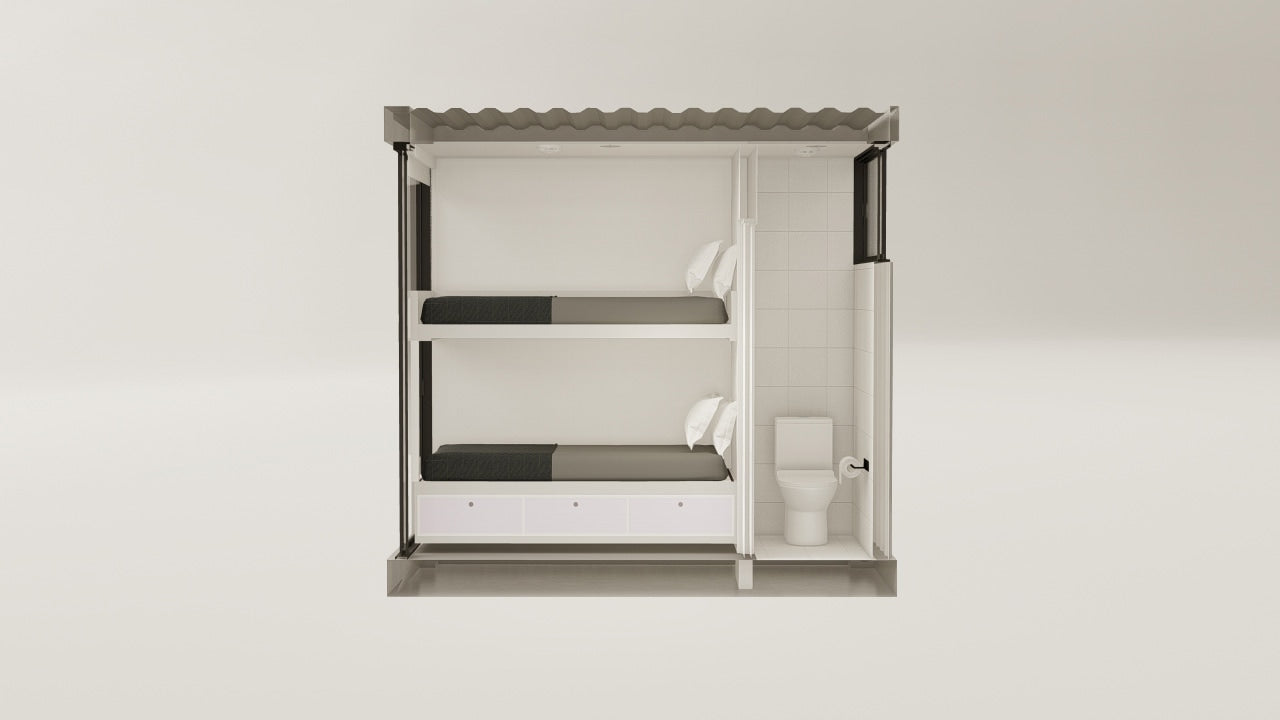 Living Space - 7.5 - Grey Aluminium - 1 Door