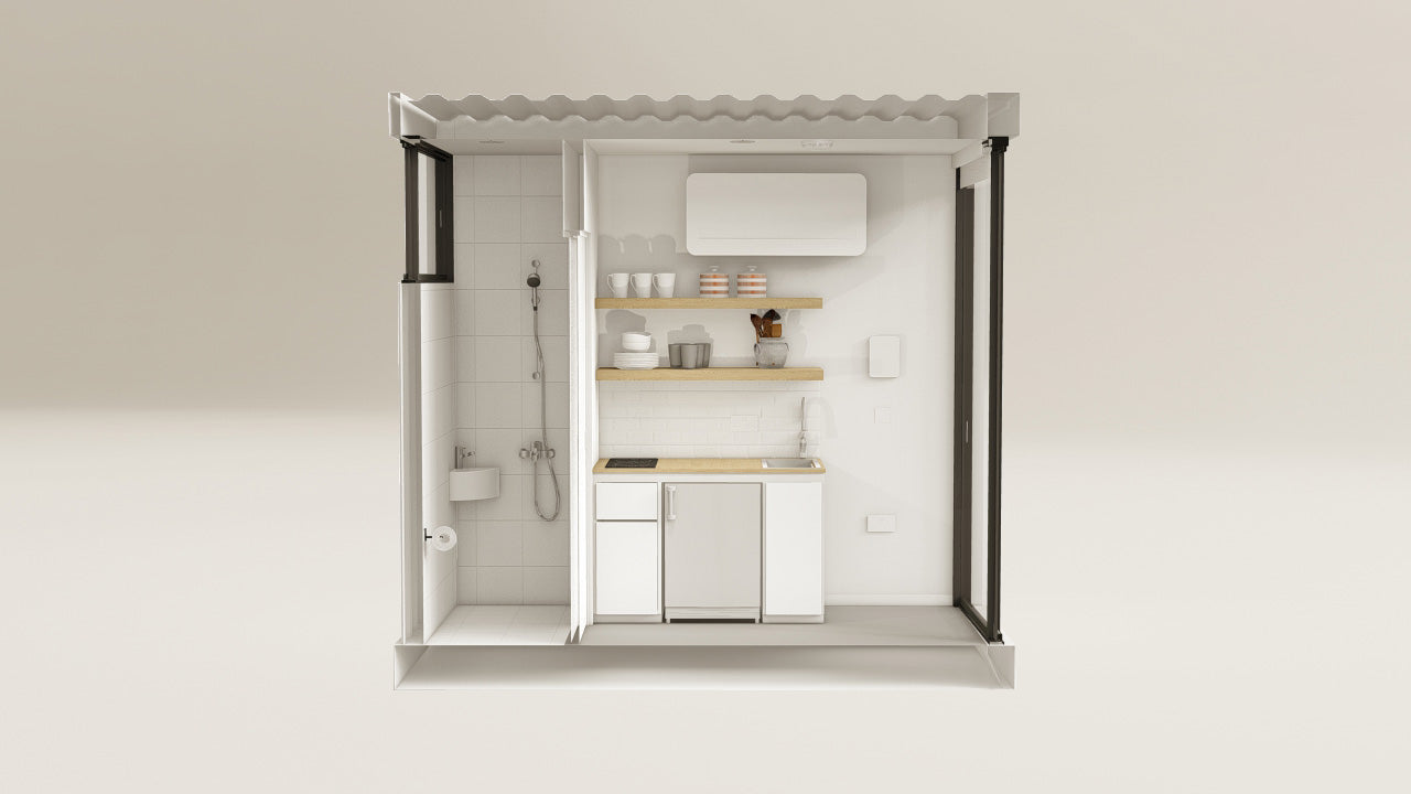 Living Space - 7.5 - Pure White - 1 End Door view 1