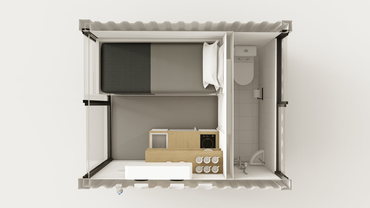 Living Space - 7.5 - Pure White - 1 End Door view 3