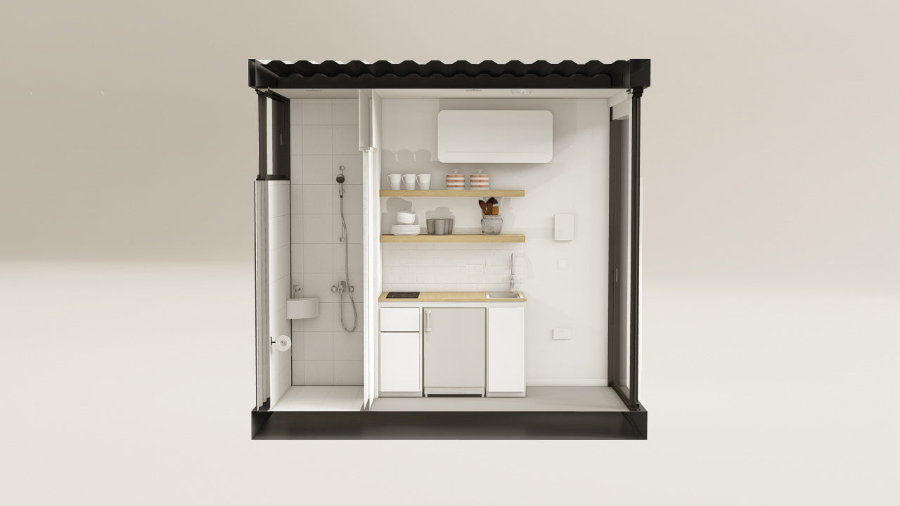 Living Space - 7.5 - Graphite Black - 1 End Door view 1