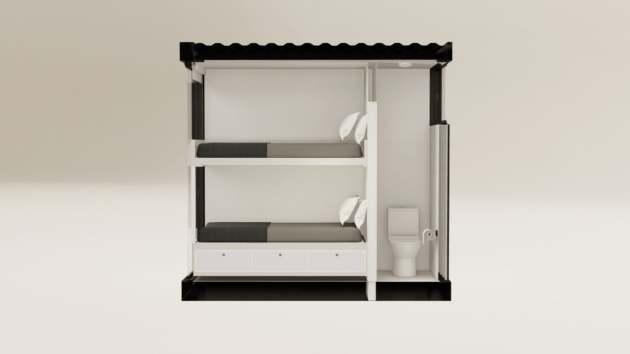 Living Space - 7.5 - Graphite Black - 1 End Door view 2