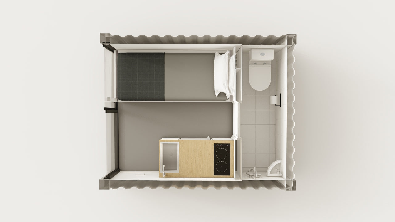 Living Space - 7.5 - Graphite Black - 1 Door