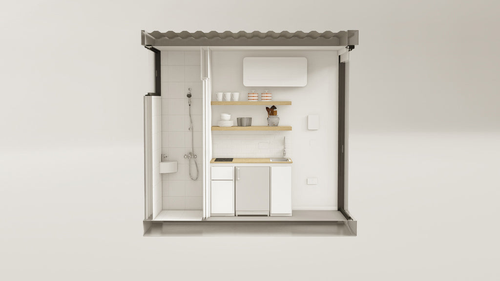 Living Space - 7.5 - Graphite Black - 1 Door