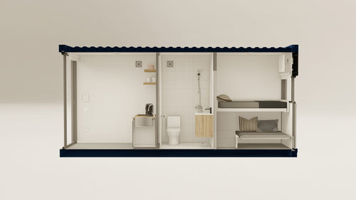 Living Space - 15 - Gentian Blue - 1 End Door view 2