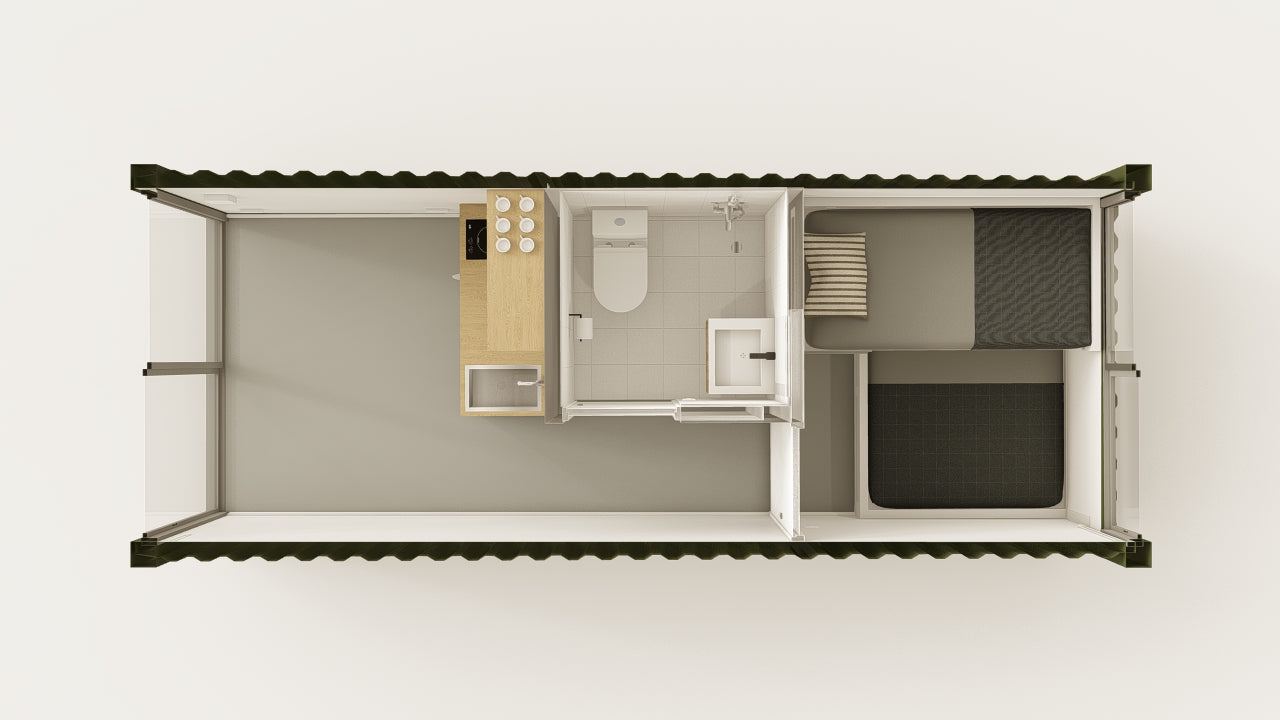 Living Space - 15 - Bottle Green - 1 End Door view 3