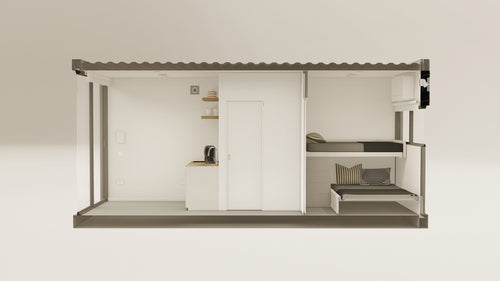 Living Space - 15 - Grey Aluminium - 1 End Door view 1