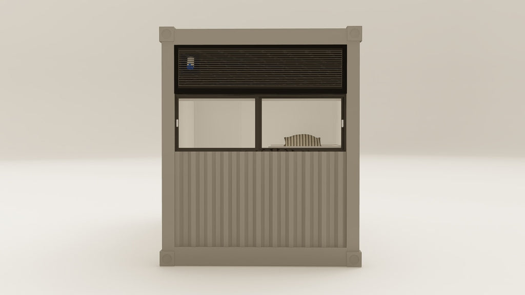 Living Space - 15 - Grey Aluminium - 1 Door