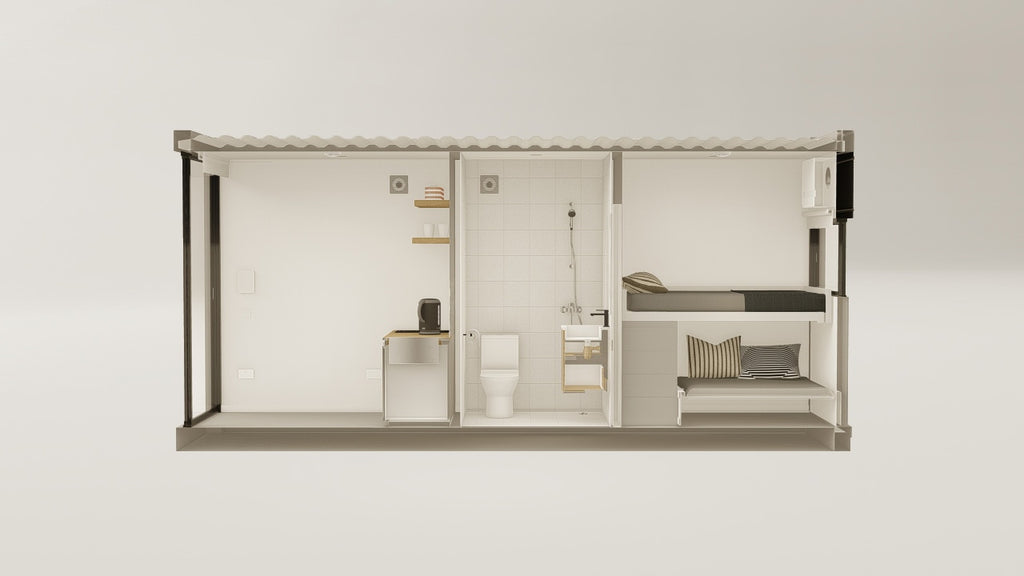 Living Space - 15 - Grey Aluminium - 1 Door