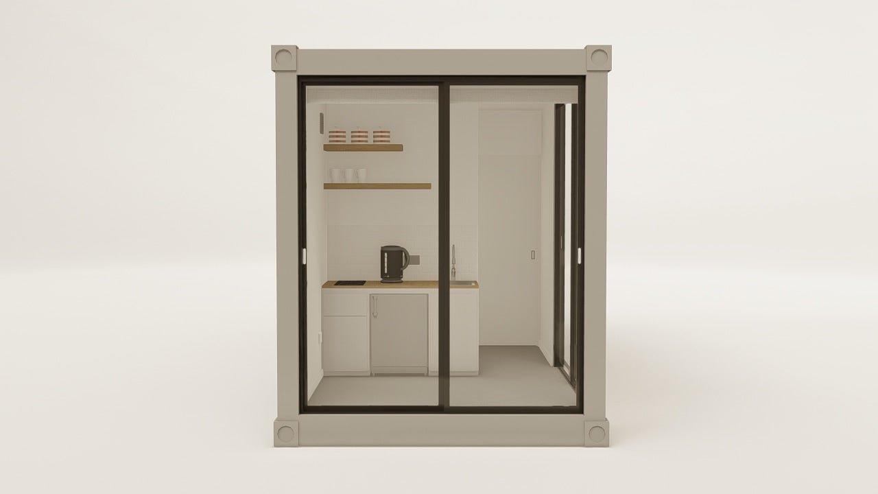 Living Space - 15 - Grey Aluminium - 2 Doors