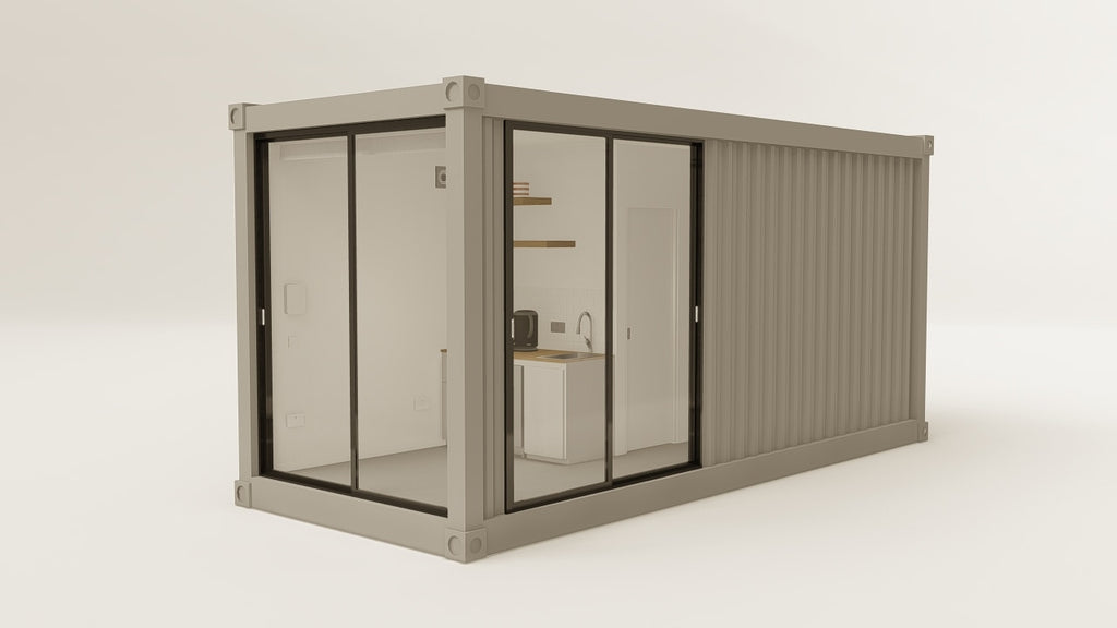 Living Space - 15 - Grey Aluminium - 2 Doors