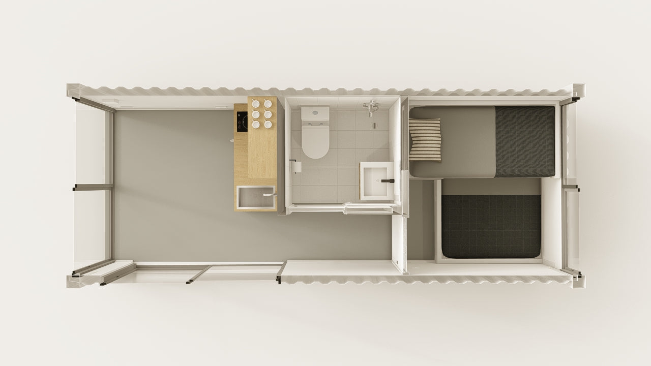 Living Space - 15 - Pure White - 1 End Door 1 Side Door view 3