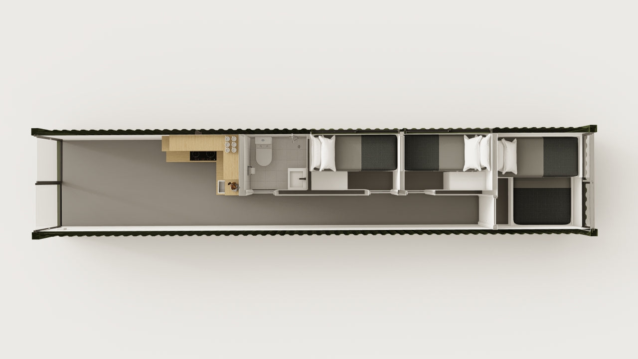 Living Space - 30 - Bottle Green - 1 End Door view 3