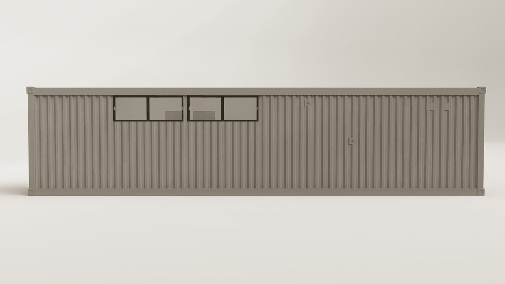 Living Space - 30 - Grey Aluminium - 1 Door