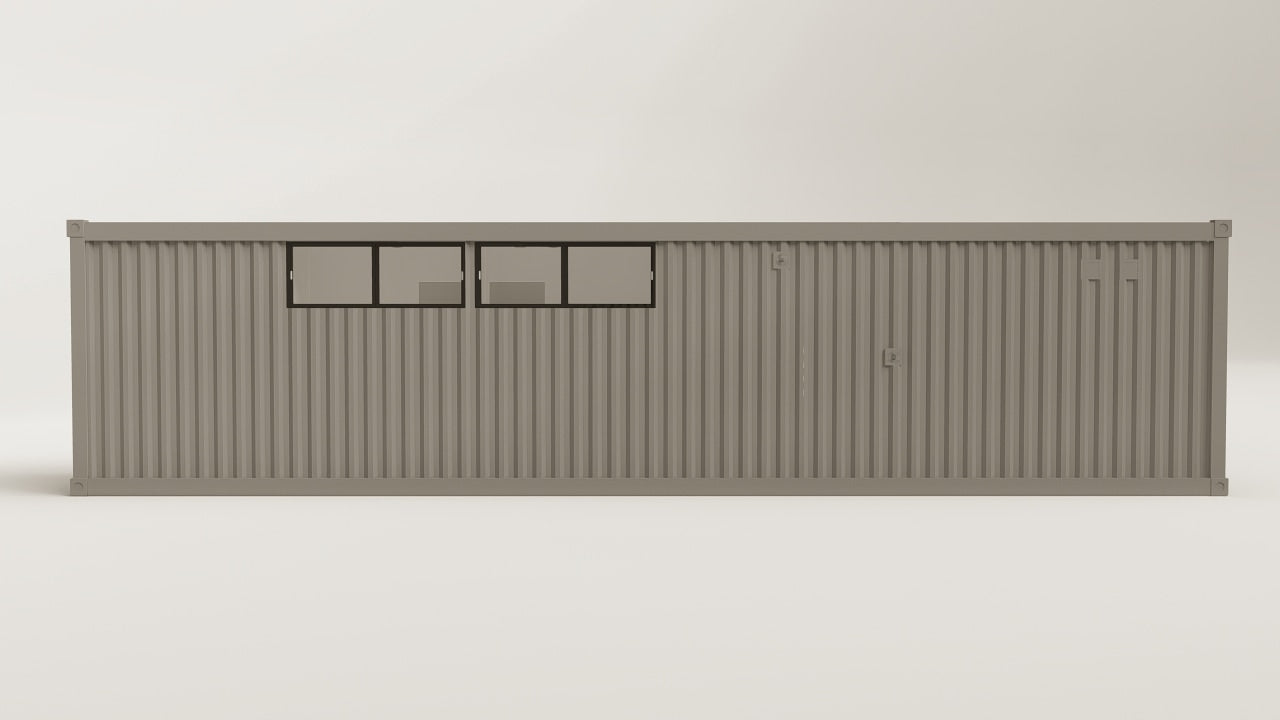 Living Space - 30 - Grey Aluminium - 1 Door