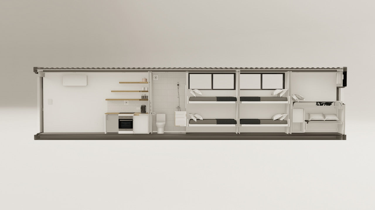 Living Space - 30 - Grey Aluminium - 1 Door