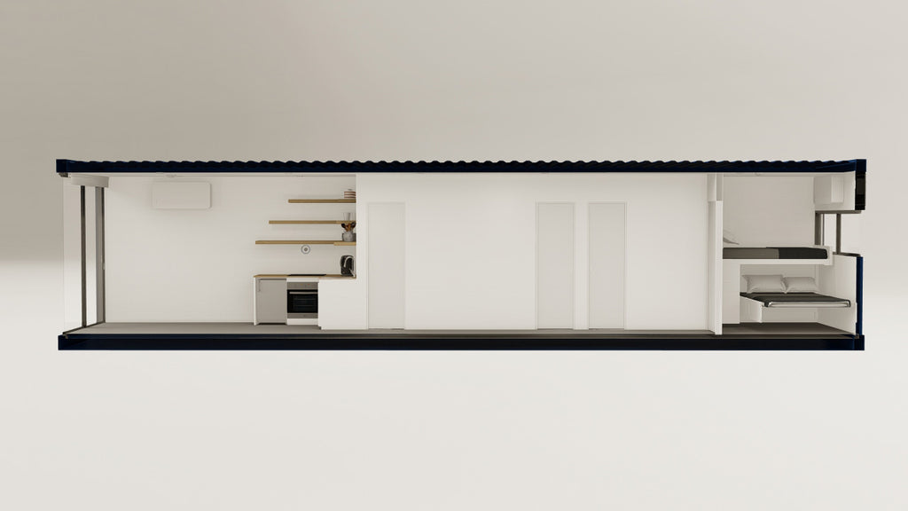 Living Space - 30 - Gentian Blue - 1 End Door 1 Side Door view 1