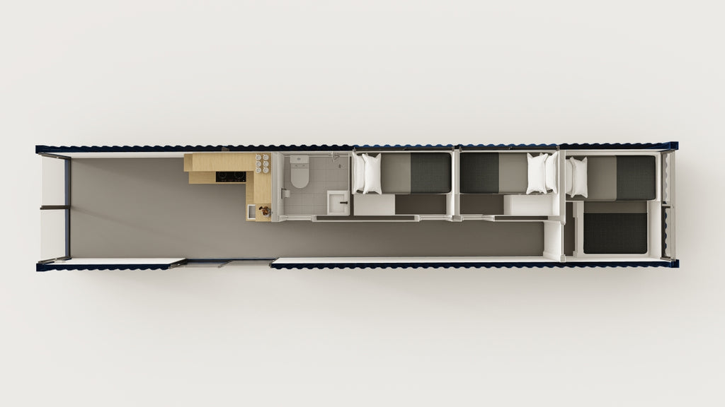 Living Space - 30 - Gentian Blue - 1 End Door 1 Side Door view 3