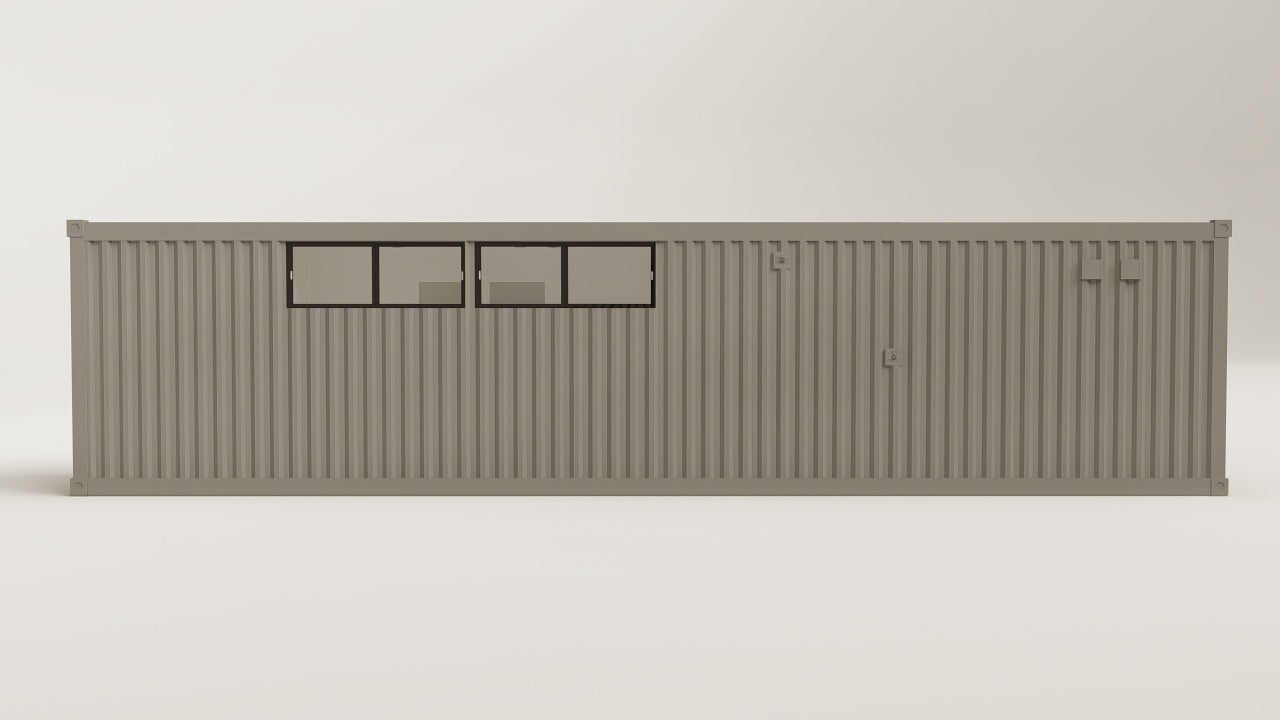 Living Space - 30 - Grey Aluminium - 2 Doors