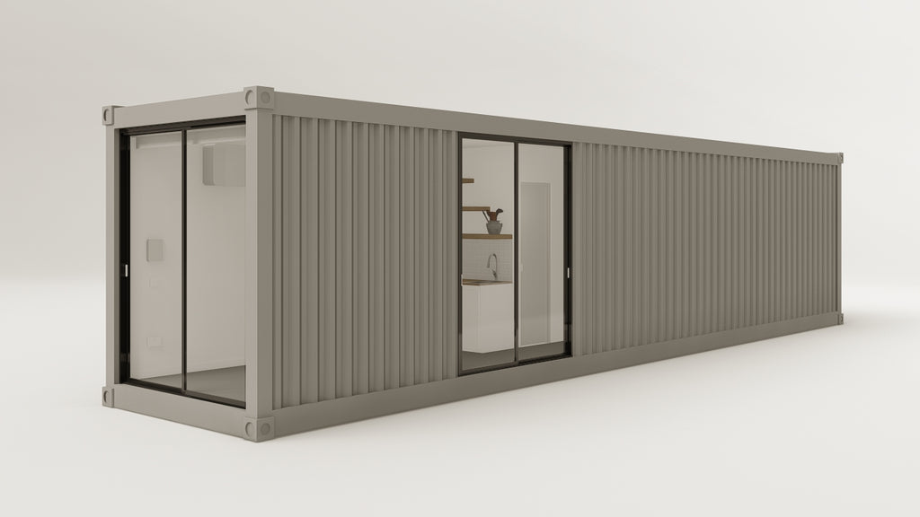 Living Space - 30 - Grey Aluminium - 1 End Door 1 Side Door view 4