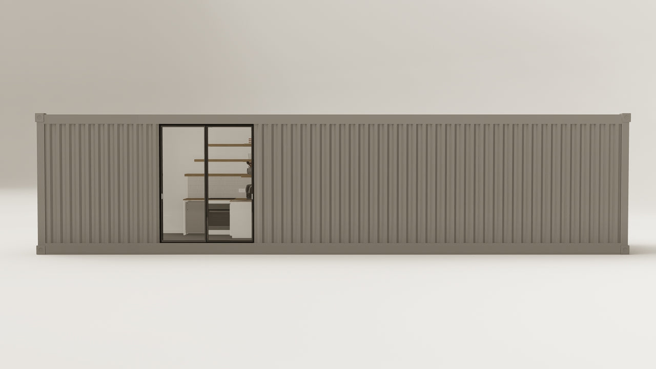 Living Space - 30 - Grey Aluminium - 1 End Door 1 Side Door view 9