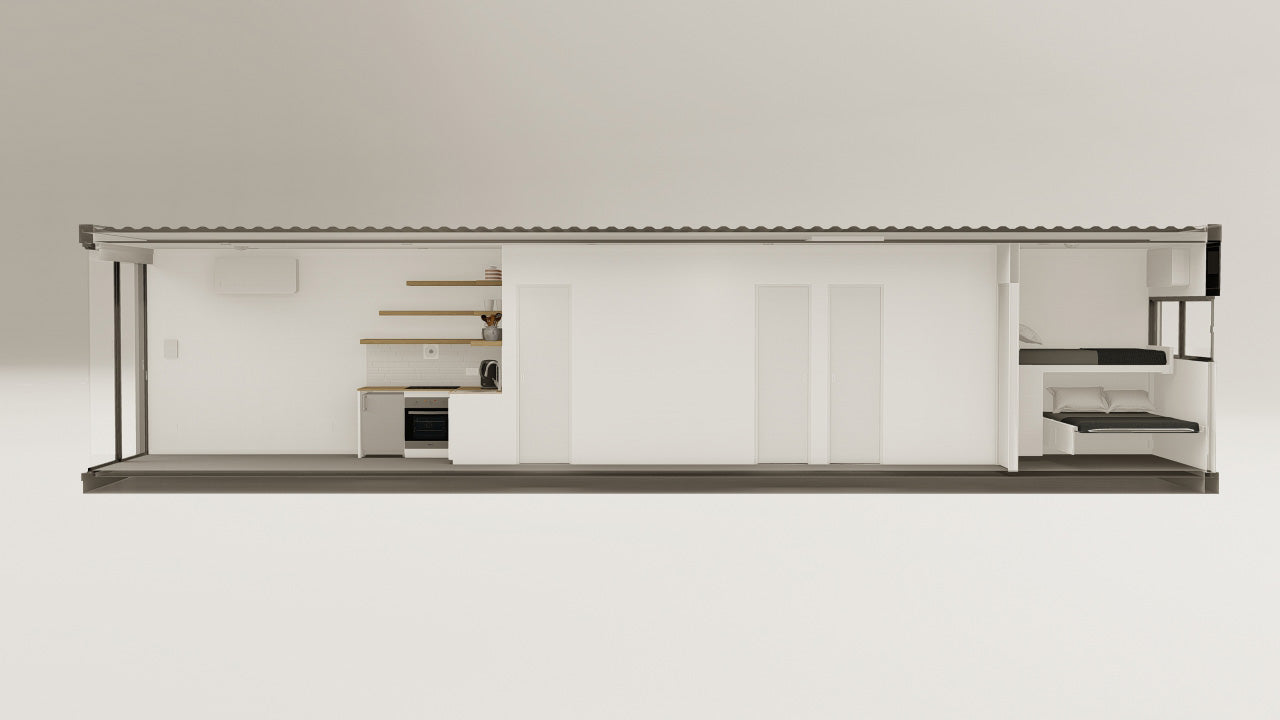 Living Space - 30 - Pure White - 1 End Door 1 Side Door view 1