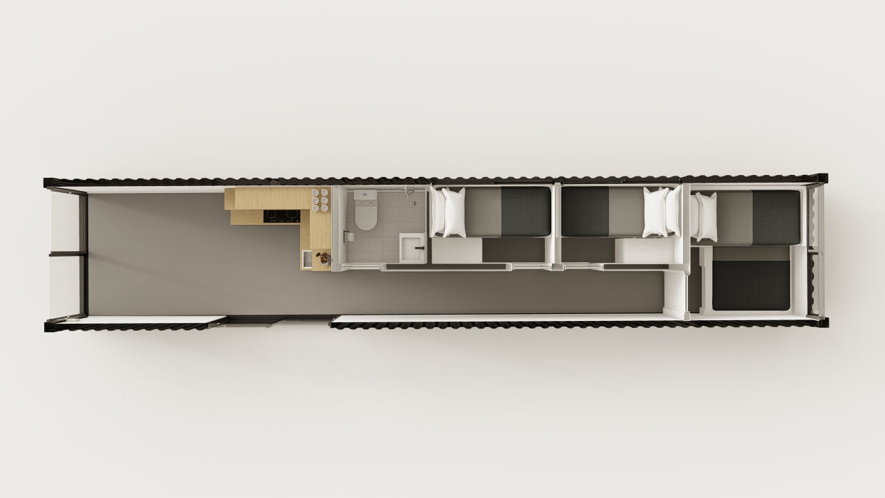Living Space - 30 - Graphite Black - 1 End Door 1 Side Door view 3