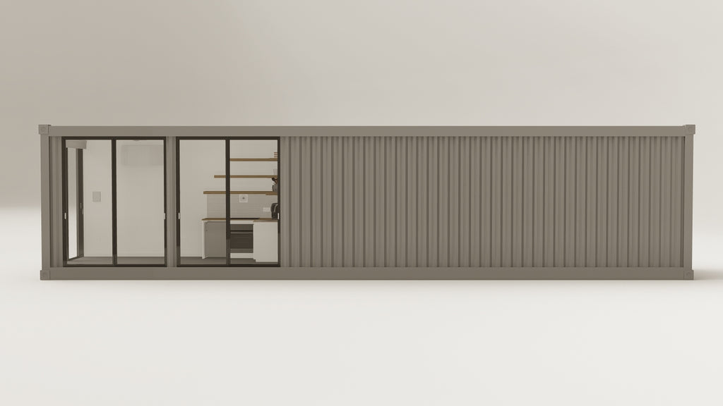 Living Space - 30 - Grey Aluminium - 1 End Door 2 Side Doors view 9