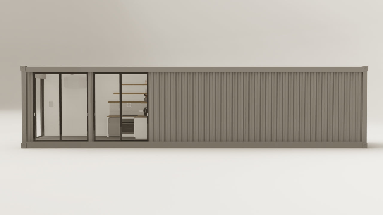 Living Space - 30 - Grey Aluminium - 1 End Door 2 Side Doors view 9